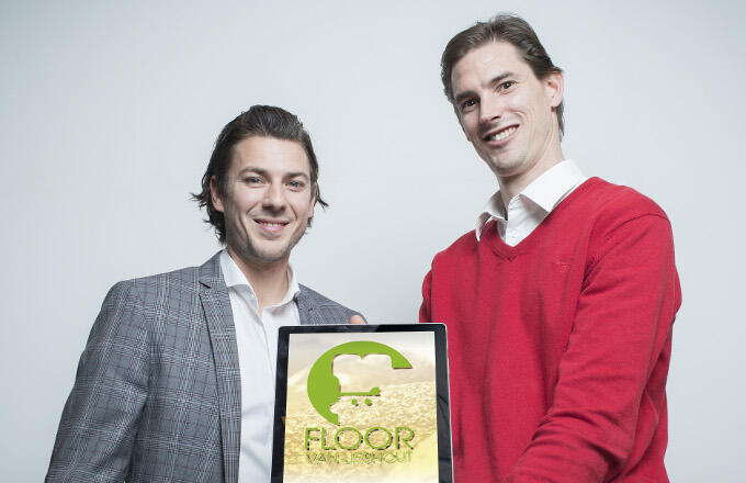 'Mijn idee was wel goed', zegt Hugo Leijtens van Digital MKB, 'maar de uitvoering niet.' Links van hem zijn compagnon Gijs Paijmans 'Mijn idee was wel goed', zegt Hugo Leijtens van Digital MKB, 'maar de uitvoering niet.' Links van hem zijn compagnon Gijs Paijmans
