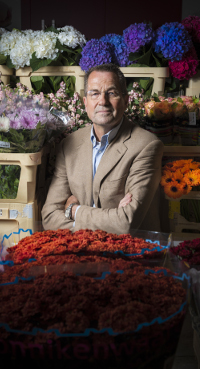 Ton Verzijl, bloemen in de Ridderzaal
